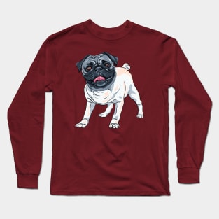 Copy of Black pug Dog Long Sleeve T-Shirt